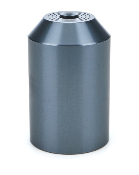 Bump Stop Cup - 3 in Cup - 0.5 in Shaft - Aluminum - Clear Anodized - Universal - Each