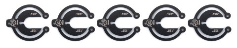 Bump Stop Shim - 0.125 in Thick - 14 mm Shaft - Aluminum - Black Anodized - Set of 5