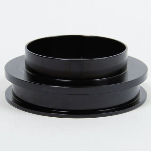 Coil-Over Spring Spacer - 0.75 in Tall - 2.5 in Spring - Aluminum - Black Anodized - Each