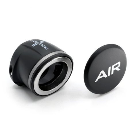 Helmet Air Hose Adapter - MagLock - Straight - Helmet Side - Magnetic - Clamp / Fitting - Nylon - Black - Kit