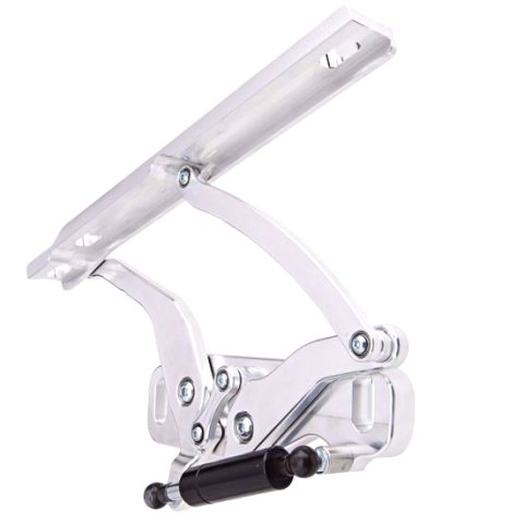 Hood Hinge - Solid Frame - Stainless Hardware - Sealed Bearings - Aluminum - Natural - Steel Hood - GM A-Body 1968-72 - Kit