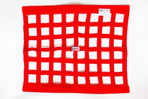 Window Net - SFI 27.1 - 1 in Webbing - 18 x 24 in Rectangle - Red - Each
