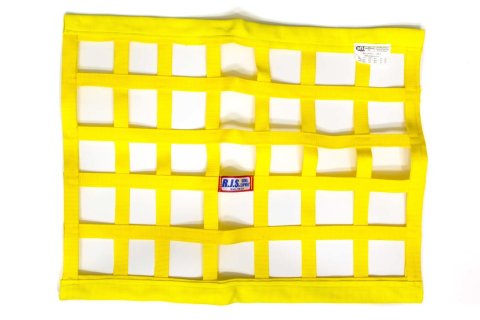 Window Net - SFI 27.1 - 1 in Webbing - 18 x 24 in Rectangle - Yellow - Each