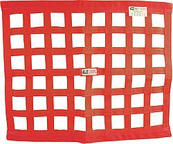 Window Net - SFI 27.1 - 1 in Webbing - 24 x 24 in Square - Red - Each