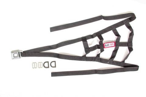 Roll Cage Net - Nylon Webbing - Triangle - Quick Release Buckle - Black - Sprint Car - Kit