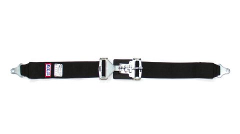 Lap Belt - Latch and Link - SFI 16.1 - 64 in Length - 3 in Width - Pull Down Adjust - Bolt-In - Black - Each