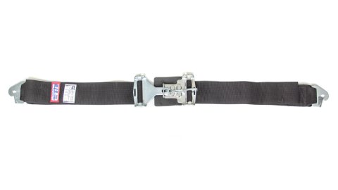 Lap Belt - Latch and Link - SFI 16.1 - 64 in Length - 3 in Width - Pull Down Adjust - Clip-In - Black - Each