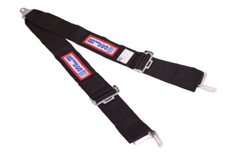 Shoulder Belt - Latch and Link - SFI 16.1 - 75 in Length - 3 in Width - Pull Down Adjust - Bolt-In - V-Type Harness - Black - Each