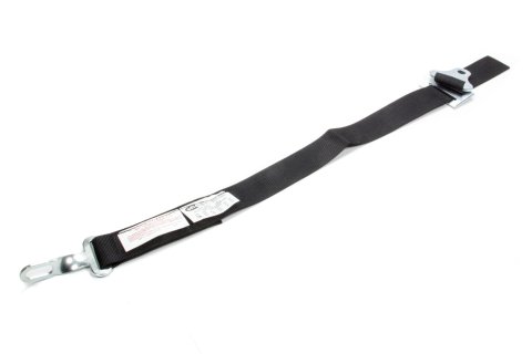 Anti-Submarine Harness - Latch and Link - SFI 16.1 - 2 in Width - Bolt-In / Wrap Around - Individual Harness - Black - Each