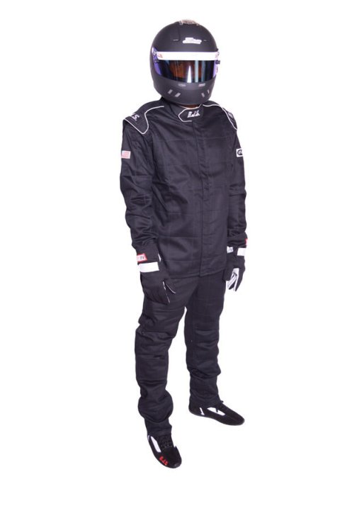Driving Pants - Elite Series - SFI 3.2A/1 - Single Layer - Fire Retardant Cotton - Black - 2X-Large - Each