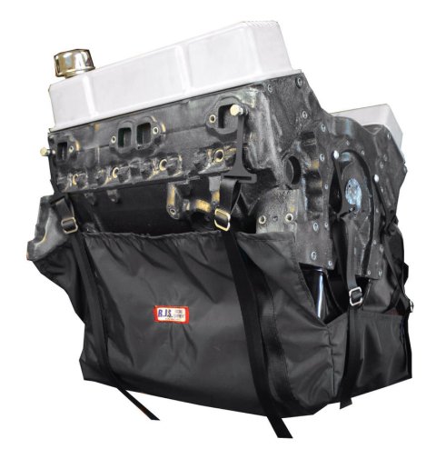 Engine Diaper - Strap-On - Black - Universal V8 - Each