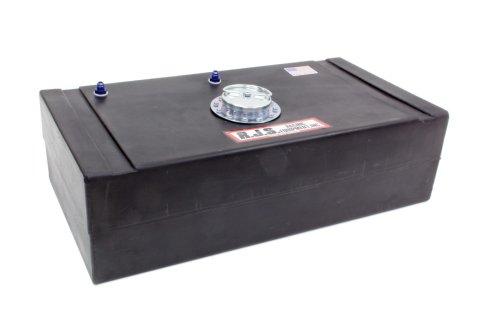 Fuel Cell - Classic Oval / Road Race - 22 gal - 33 in Wide x 17.25 in Deep x 9.5 in Tall - 8 AN Male Outlet - 6 AN Male Vent - Foam - Plastic - Black