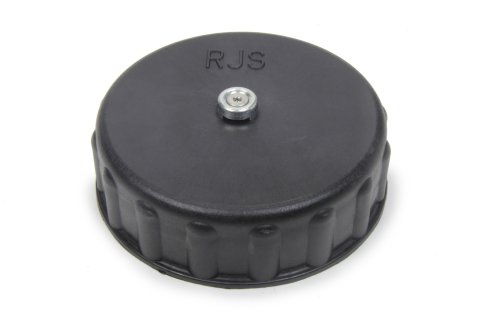 Filler Cap - Screw-On - Vented - 4-7/8 in ID - Raised Cell Mount - Gasket Included - Plastic - Black - Each