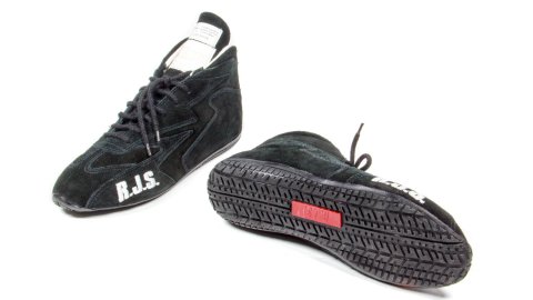 Driving Shoe - Redline Mid Top - Mid-Top - SFI 3.3/5 - Suede Outer - Nomex Inner - Black - 5 Mens / 6.5 Womens - Pair