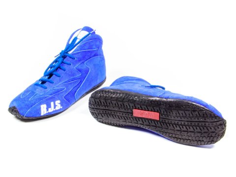 Driving Shoe - Redline Mid Top - Mid-Top - SFI 3.3/5 - Suede Outer - Nomex Inner - Blue - 8 Mens / 9.5 Womens - Pair