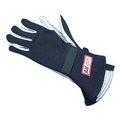 Driving Gloves - SFI 3.3/1 - Single Layer - Nomex / Leather - Black - X-Large - Pair