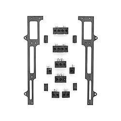 Spark Plug Wire Loom - Valve Cover Mount - 7-9 mm - Horizontal - Black Bracket Included - Plastic - Black - Clamp Style - Small Block Chevy - Kit