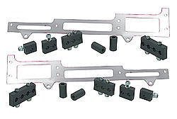 Spark Plug Wire Loom - Valve Cover Mount - 7-9 mm - Horizontal - Polished Bracket Included - Plastic - Black - Clamp Style - Small Block Chevy - Kit