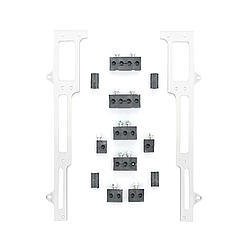 Spark Plug Wire Loom - Valve Cover Mount - 7-9 mm - Horizontal - Satin Bracket Included - Plastic - Black - Clamp Style - Small Block Chevy - Kit