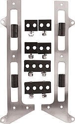 Spark Plug Wire Loom - Valve Cover Mount - 7-9 mm - Horizontal - Satin Bracket Included - Plastic - Black - Clamp Style - Mopar B / RB-Series - Kit