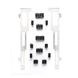 Spark Plug Wire Loom - Valve Cover Mount - 7-9 mm - Horizontal - Satin Bracket Included - Plastic - Black - Clamp Style - Big Block Ford - Kit