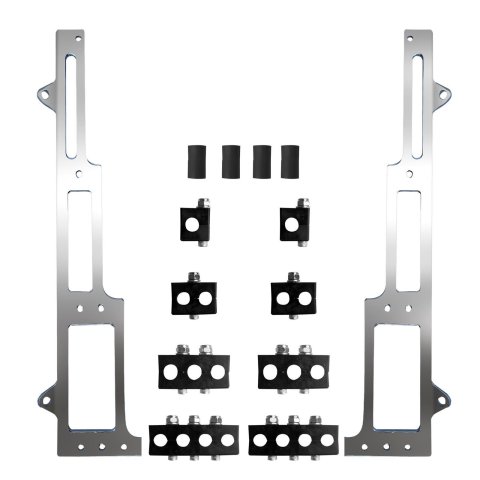 Spark Plug Wire Loom - Valve Cover Mount - Vertical - Aluminum - Chrome - Big Block Chevy - Kit