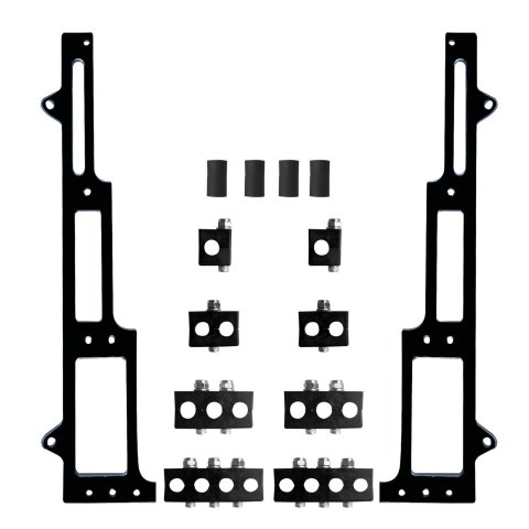 Spark Plug Wire Loom - Valve Cover Mount - 10.4 mm - Vertical - Black Bracket Included - Plastic - Black - Clamp Style - Big Block Chevy - Kit