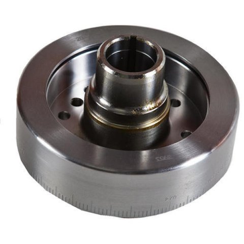 Harmonic Balancer - Red Series - 6.200 in OD - SFI 18.1 - Steel - Clear Powder Coat - Internal Balance - Small Block Ford - Each