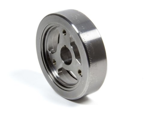 Harmonic Balancer - Red Series - 6.000 in OD - SFI 18.1 - Steel - Clear Powder Coat - Internal Balance - Small Block Chevy - Each