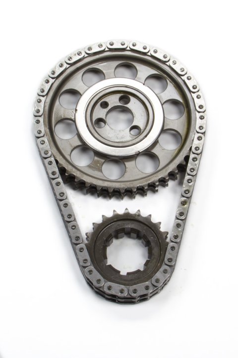 Timing Chain Set - Gold Series - Double Roller - Keyway Adjustable - Needle Bearing - Billet Steel - Small Block Chevy - Kit