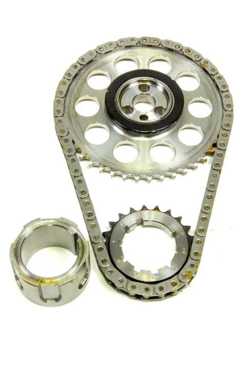 Timing Chain Set - Red Series - Single Roller - Keyway Adjustable - Needle Bearing - Billet Steel - GM LS-Series - Kit