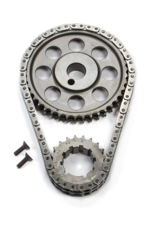 Timing Chain Set - Gold Series - Double Roller - Keyway Adjustable - Needle Bearing - Billet Steel - Small Block Ford - Kit