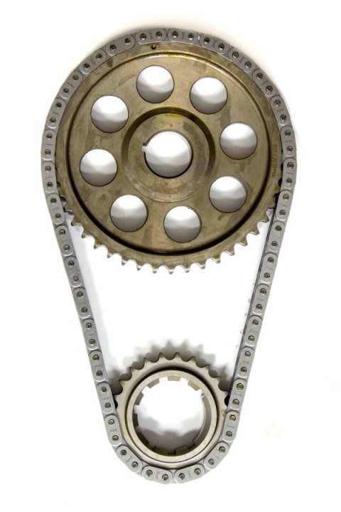Timing Chain Set - Gold Series - Double Roller - Keyway Adjustable - Needle Bearing - Billet Steel - Small Block Mopar - Kit