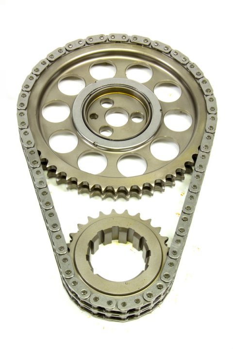 Timing Chain Set - Gold Series - Double Roller - Keyway Adjustable - 3-Bolt - Billet Steel - Mopar B / RB-Series - Kit