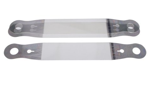 Helmet Shield Tear Off - Xstack 10 - 2 mm Thick - 11.5 in Center to Center - Plastic - Clear - Simpson Helmets - Set of 30