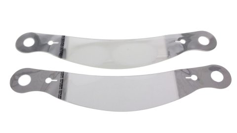 Helmet Shield Tear Off - Xstack 10 - 2 mm Thick - 11.5 in Center to Center - Plastic - Clear - Bell SE03 / SE05 Helmets - Set of 30