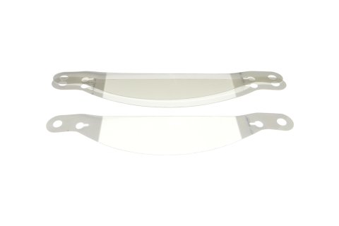 Helmet Shield Tear Off - Xstack 10 - 2 mm Thick - 12.5 in Center to Center - Plastic - Clear - Schuberth Helmets - Set of 30
