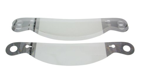 Helmet Shield Tear Off - Xstack 10 - 2 mm Thick - 11.875 in Center to Center - Plastic - Clear - Impact Helmets - Set of 30