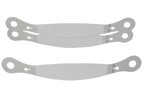 Helmet Shield Tear Off - 2 mm Thick - 12 in Center to Center - Plastic - Clear - Stilo Helmets - Set of 30