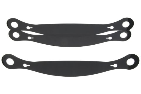Helmet Shield Tear Off - Xstack - 4 mm Thick - 12 in Center to Center - Plastic - Smoke - Stilo Helmets - Set of 3