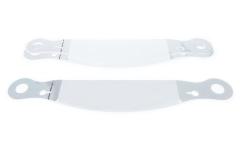 Helmet Shield Tear Off - Xstack 10 - 2 mm Thick - 12 in Center to Center - Plastic - Clear - Stilo ST5 - Set of 30