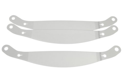 Helmet Shield Tear Off - Xstack 10 - 2 mm Thick - 12 in Center to Center - Plastic - Clear - Stilo ST5 Helmets - Set of 30