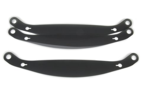 Helmet Shield Tear Off - Xstack - 4 mm Thick - 12 in Center to Center - Plastic - Smoked - Stilo ST5 Helmets - Set of 3