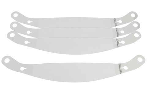 Helmet Shield Tear Off - Speedstack3 - 4 mm Thick - 12 in Center to Center - Plastic - Clear - Stilo ST5 Helmets - Set of 12