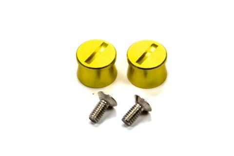 Helmet Tear Off Post - Aluminum - Gold Anodized - Pair