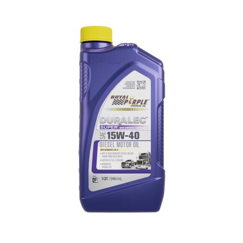 Motor Oil - Duralec Super Diesel - 15W40 - Synthetic - 1 qt Bottle - Each