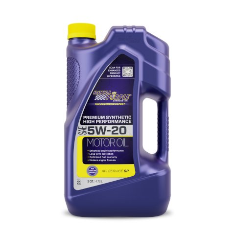 Motor Oil - High Performance - 5W20 - Synthetic - 5 qt Jug - Each