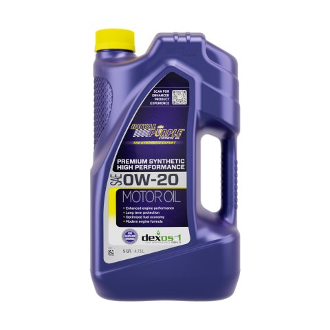 Motor Oil - High Performance - 0W20 - Synthetic - 5 qt Jug - Set of 3