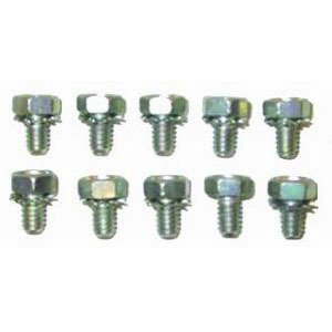 Timing Cover Bolt Kit - Hex Head - Steel - Zinc Oxide - Small Block Chevy - Set of 10