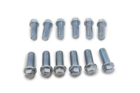 Header Bolt - 3/8-16 in Thread - 1 in Long - Hex Head - Steel - Zinc Plated - Universal - Set of 12